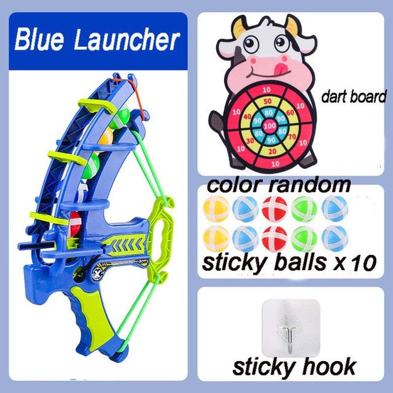 Montessori Throw Sport Slingshot Target Sticky Ball Dartboard | Educational Outdoor Game Toy for Children