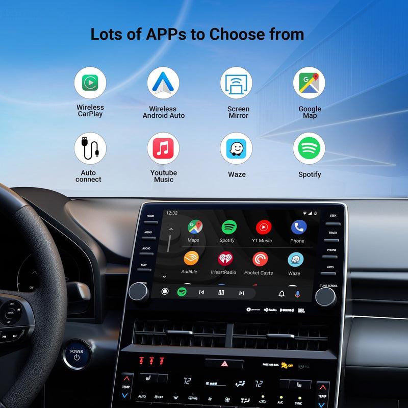 Ottocast U2-X PRO Wireless CarPlay Auto-Connect Car Player Box, IOS Android, Car Tech Accessories