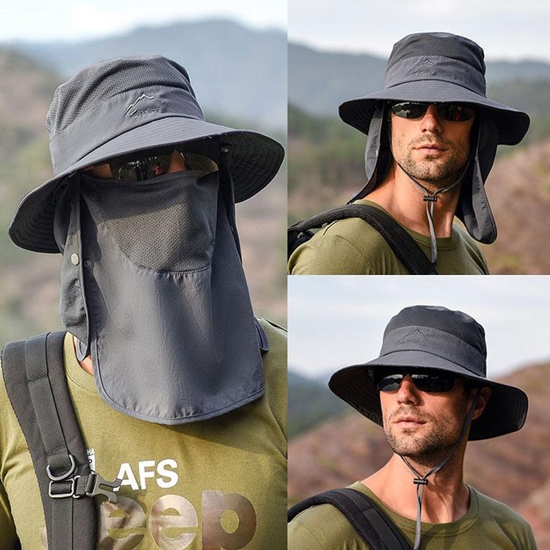UV-Protected Fishing Hat - Stay Cool and Safe During Summer Outdoor Sports with Breathable Sunshade Printing