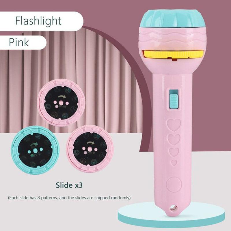 Baby Sleeping Story Book Flashlight Projector Torch Lamp Toy - Early Education Toy for Kids - Perfect Holiday, Birthday, or Xmas Gift - Light Up their World