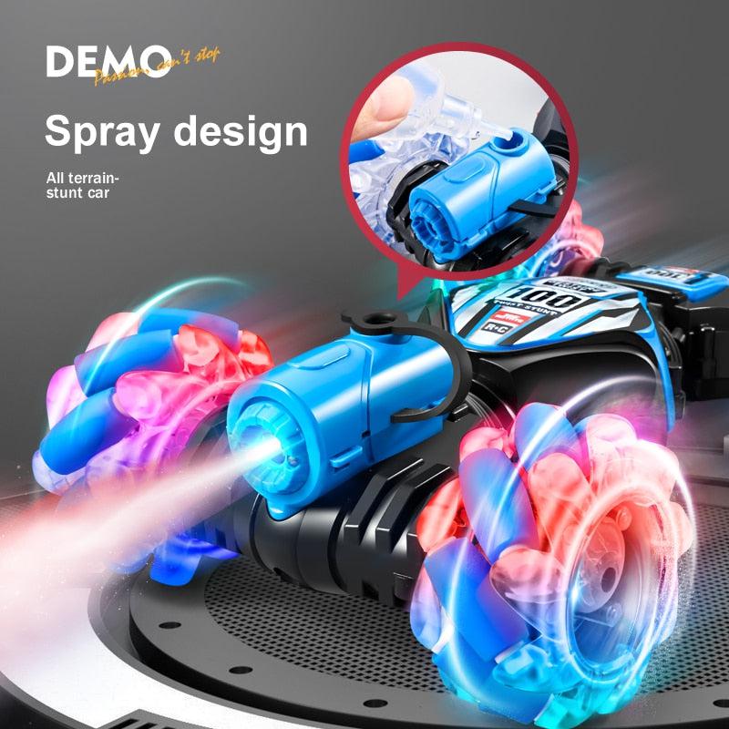 High-Tech RC Remote Control Car Watch | Hand Gesture Control, 360° Rotating Off-Road Climbing Stunt, Music & Exhaust Blowtorch