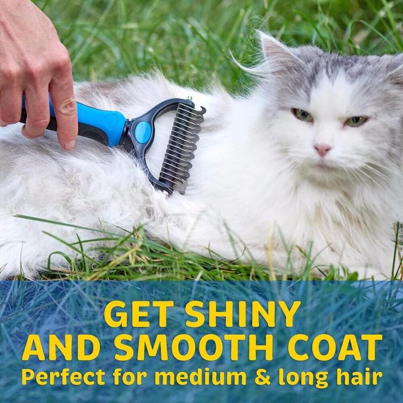 Professional Dog Brush | Gently Efficient & Safe Hair Comb for Pet Grooming & Care | Suitable for Dogs, Cats, Horses & More