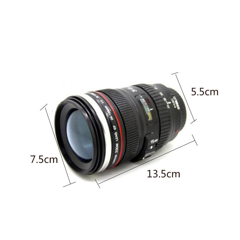 Coffee Mug 1:1 Camera Lens Emulation Mug with Lid - Creative and Realistic Photography Lover's Cup