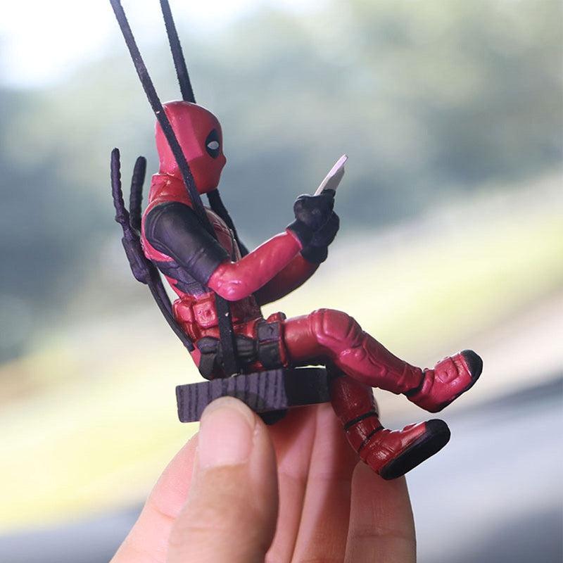 Deadpool Car Rearview Mirror Pendant | Cartoon Car Hanger Funny Car Winging Accessories for Car Office Home | Perfect Gift