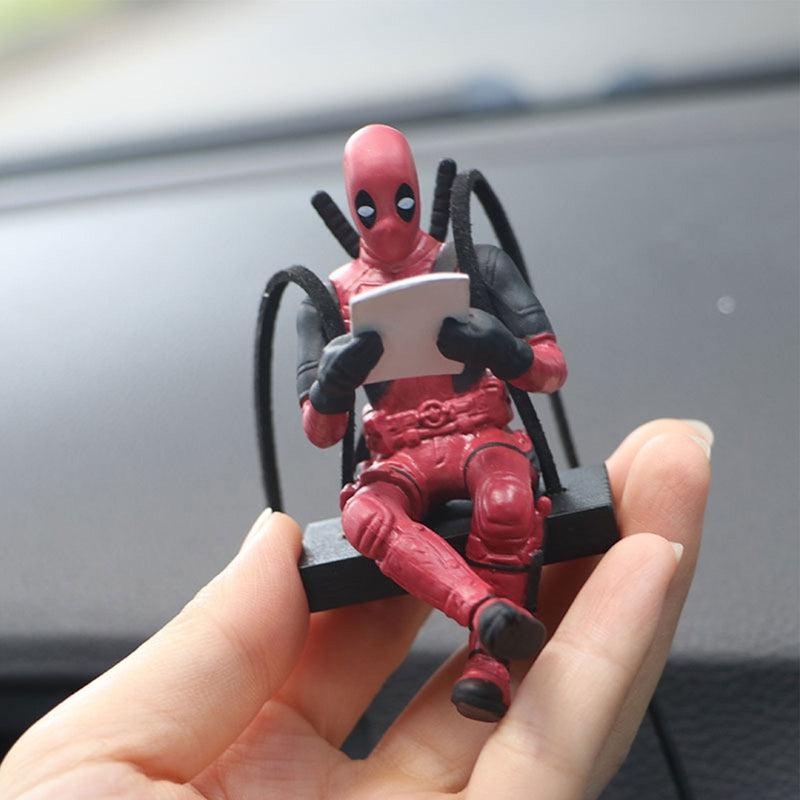 Deadpool Car Rearview Mirror Pendant | Cartoon Car Hanger Funny Car Winging Accessories for Car Office Home | Perfect Gift