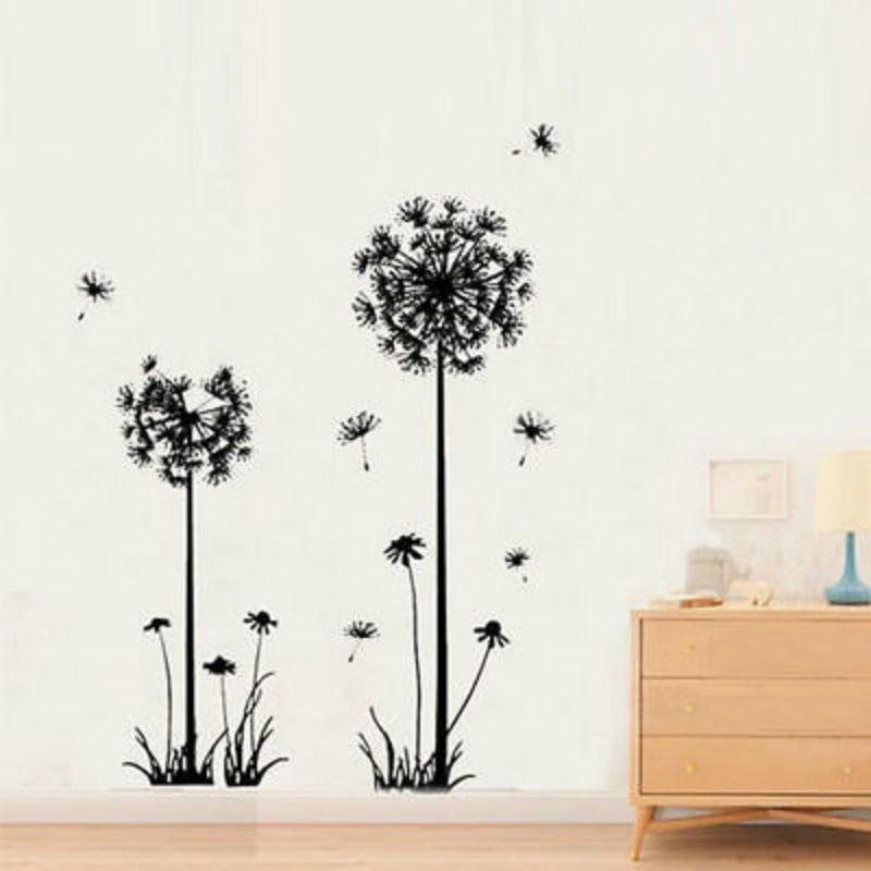 Hot Black Sitting Room Bedroom Wall Stickers | Household Adornment Decor | Decals Mural Art Poster On The Wall