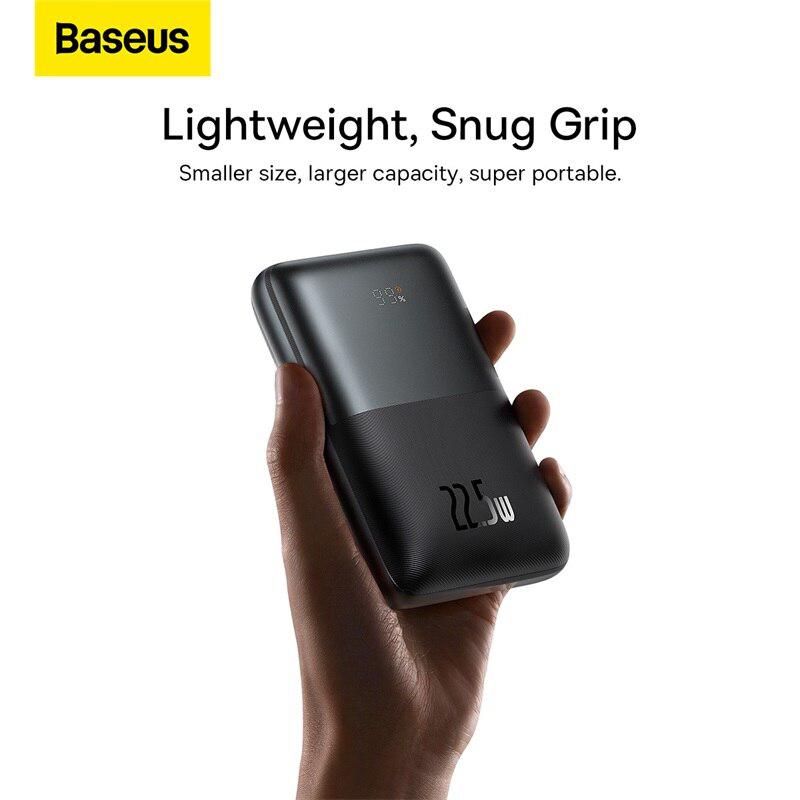 BASEUS Power Bank 10000mAh PD22.5W Portable Fast Charger for iPhone, Xiaomi, Huawei - External Battery