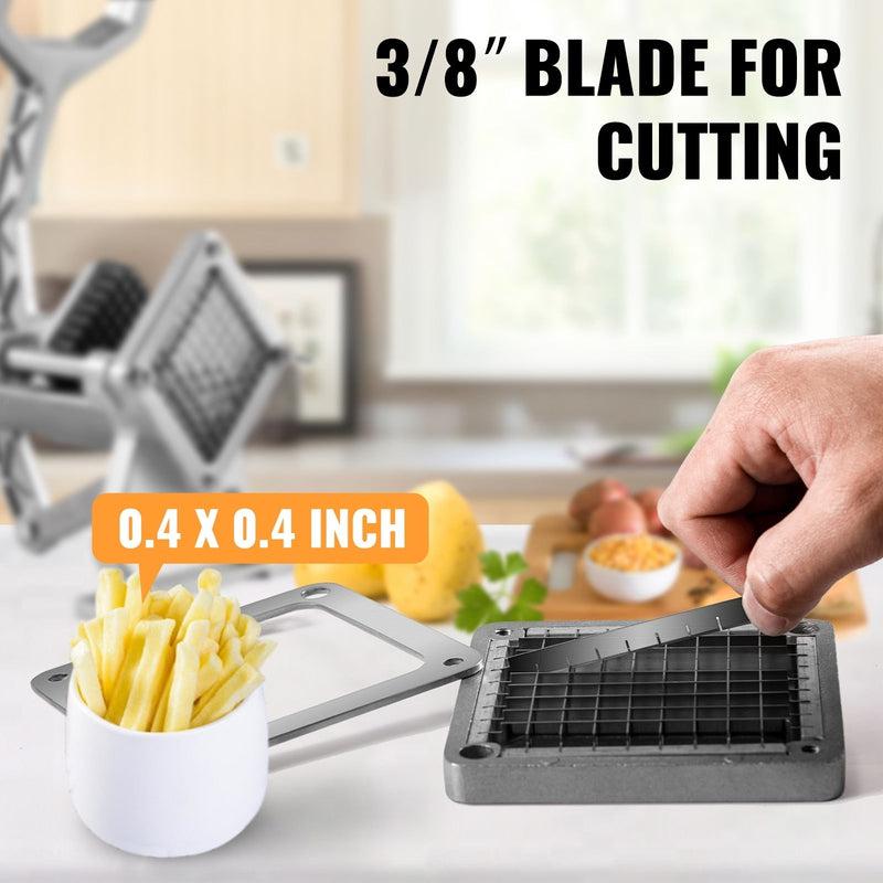 VEVOR French Fry Cutter | Wall-Mounted Potato Cutter with Bracket | Tabletop Home Vegetable Slicer | Kitchen Gadgets