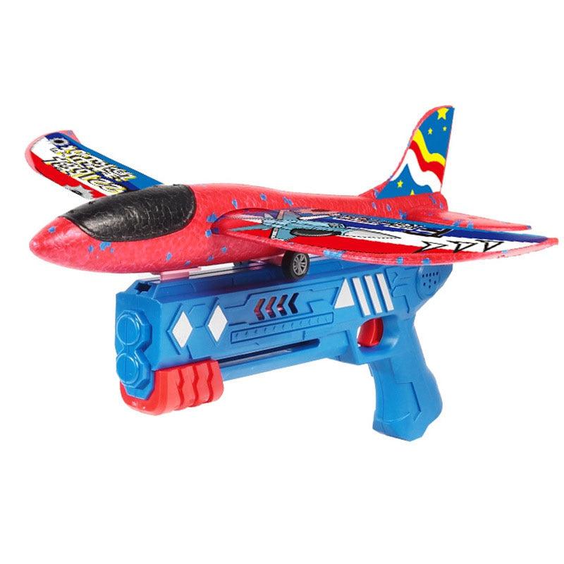 Foam Plane Launcher Catapult Glider Airplane Gun Toy | Fun & Exciting Game for Children
