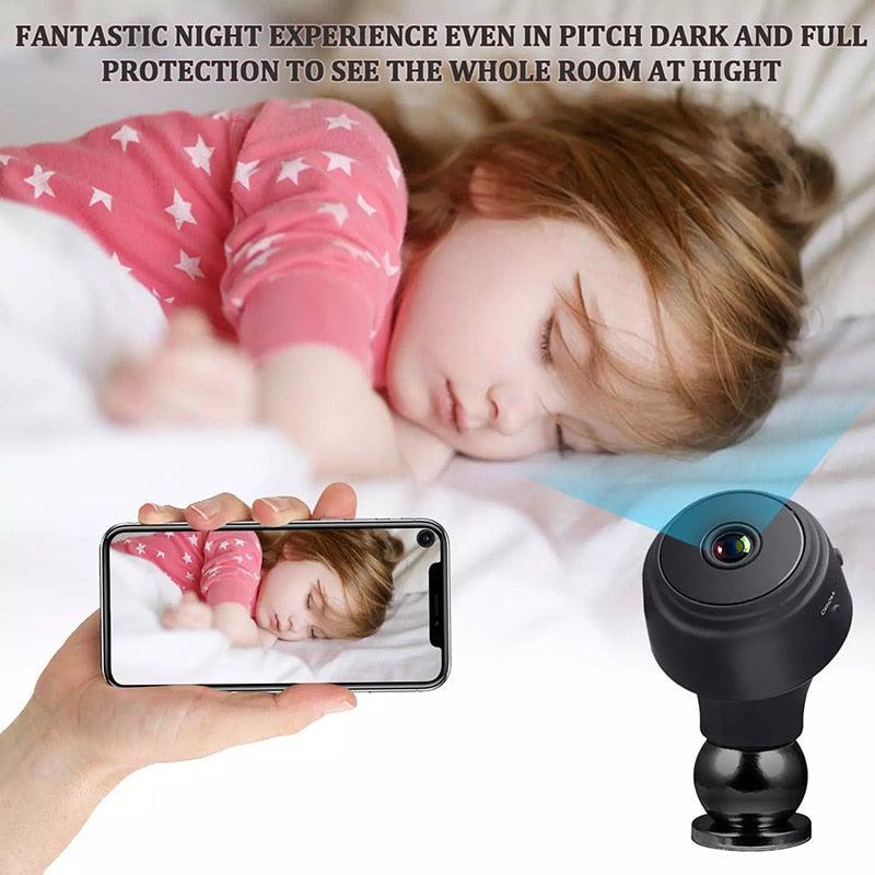 HD1080P WiFi Mini IP Camera | Infrared Night Vision, Motion Detection & Audio for Enhanced Security