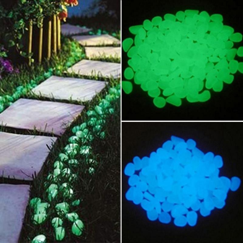 Glow in the Dark Garden Glow Stones | Luminous Stones for Walkways, Garden Path, Lawn & Yard