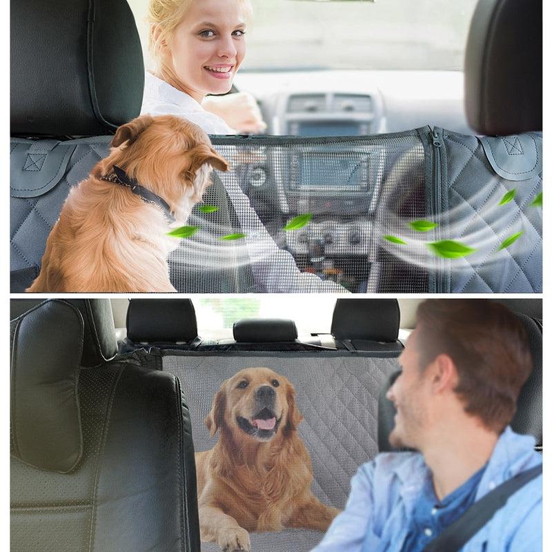 PETRAVEL Dog Car Seat Cover | Waterproof Pet Travel Hammock Protector Mat for Rear Back Seat Safety | Ideal Carrier for Dogs