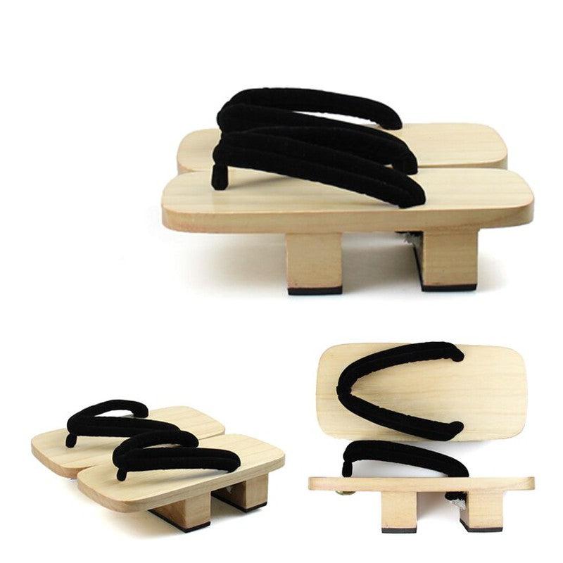 Japanese Wooden Clogs Pairs | One Piece Inspired Cosplay Costume Unisex Accessories