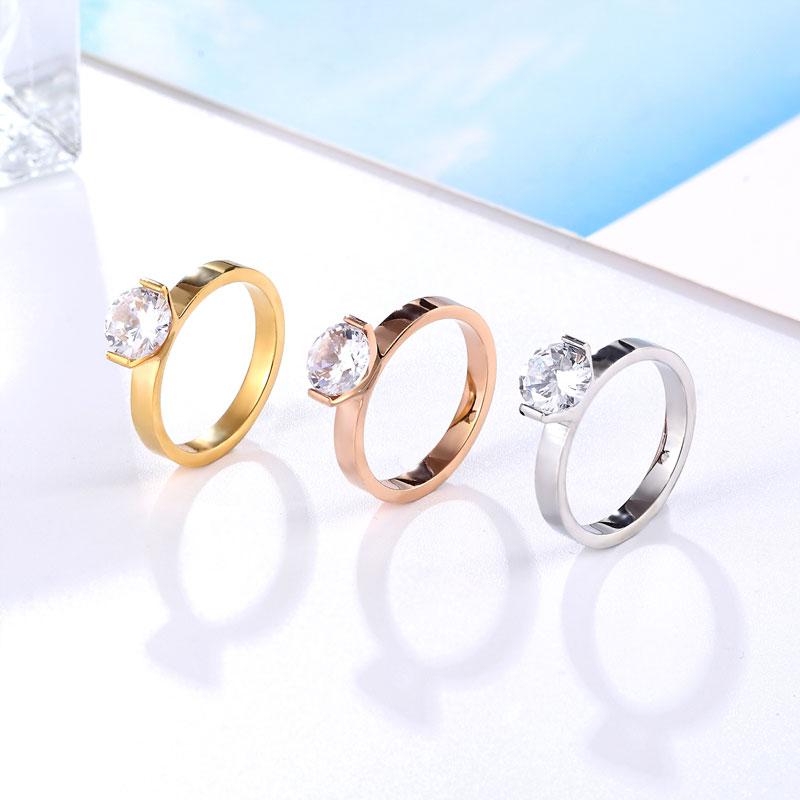 Crystal Wedding Rings | Elevate Your Style with Top-Quality Titanium Steel Jewelry