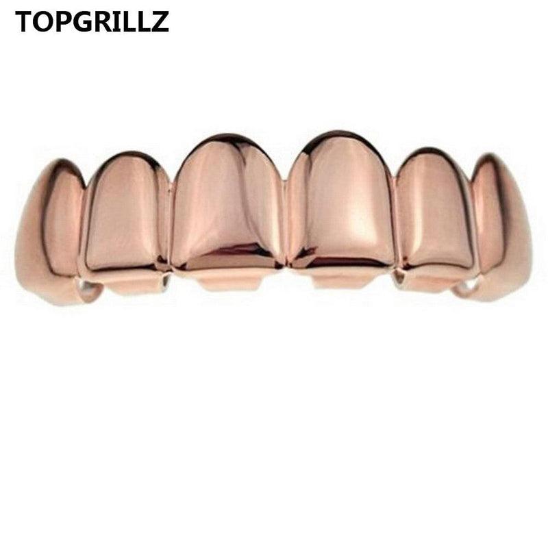 TOPGRILLZ Hip-Hop Teeth Grillz Set | Top & Bottom Grillz | Silicone Vampire Teeth | Best Gift for Christmas