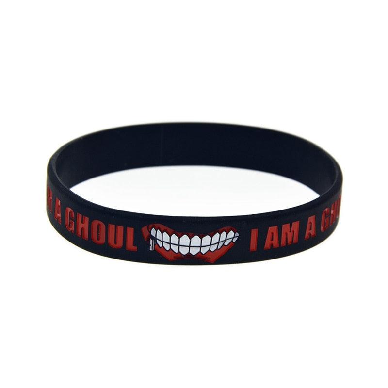Exclusive Tokyo Ghoul Silicone Bracelet: Dark Design featuring Iconic Characters | Durable, Comfortable & Ideal for Anime Fans, Cosplay and High-Quality Fan Art