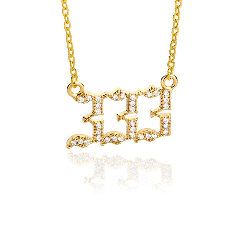 Zircon Zodiac Necklace for Women | 12 Constellation Crystal English Letter Jewelry | Chain Choker Necklace | Bijoux Femme Collar Enhanced Sell Points