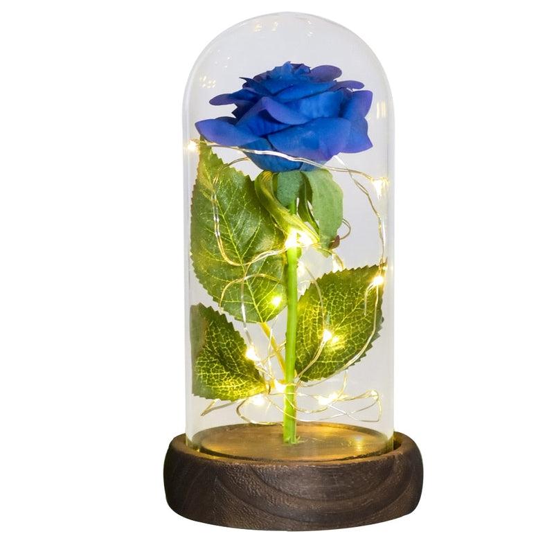 Beauty and The Beast Inspired Preserved Roses In Glass | LED Light | Mothers Day Gift