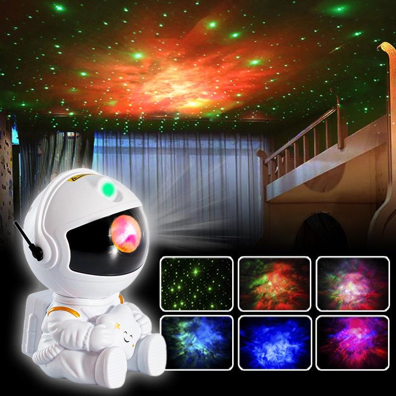 Astronaut Projector Starry Sky Galaxy Stars Projector Night Light LED Lamp | Bedroom Room Decor