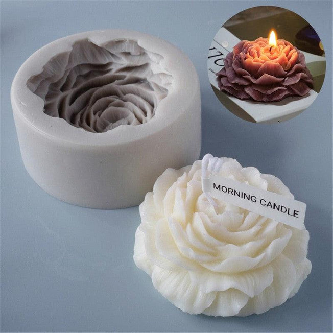 Peony Silicone Candle Mold | Create Beautiful Aromatherapy, Soap, Resin Creations & More