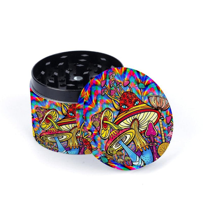 Vibrant Colors Grinder | 4 Layers Zinc Alloy Metal Grass Grinder | Hand Spice Cutter | Unique Gift Idea