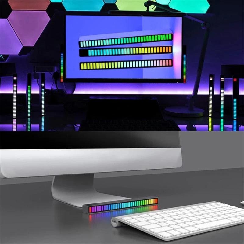 LED Light Bar | Ambient RGB Sound Control | App Control | Voice-activated Rhythm Lights