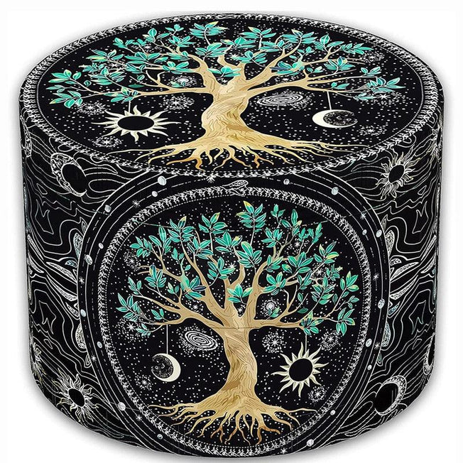 Manual Metal Grinder for Smoking Herbs & Spices | Unique Zodiac Green Lucky Tree Design | 3 Distinctive Artistic Variations