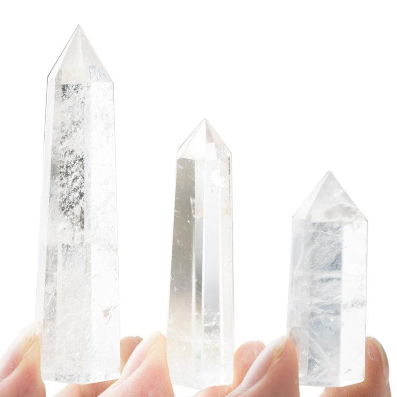 Natural Stone Crystal Point Wand for Home Decoration and Crafts | Rose Quartz & Amethyst