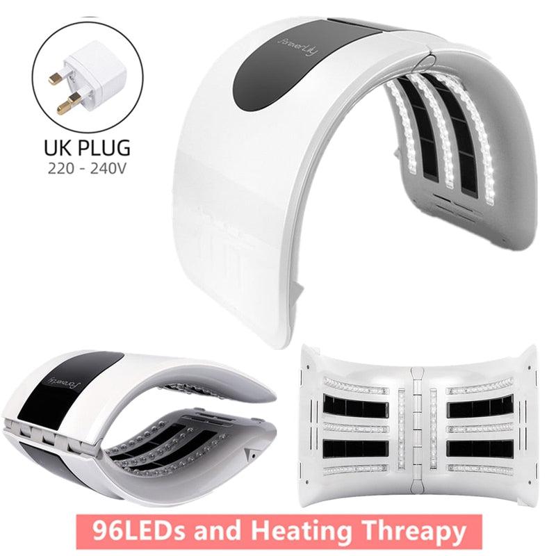 ForeverLily Foldable 7 Color LED Photon Heating Therapy Face & Body Mask Machine Salon, Anti-aging Removes Wrinkles, Home Use Skin Care