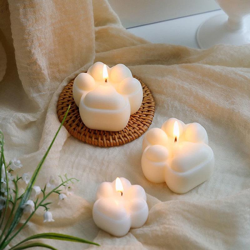 3D Paw Shaped Candle Mould | Craft Cute Scented Candles, Soap & Resin with this Silicone Mould