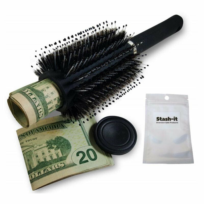 Hair Brush Secret Container Hidden Safe Box | Discreet & Secure Stash | With Food-Grade Smell-Proof Bag