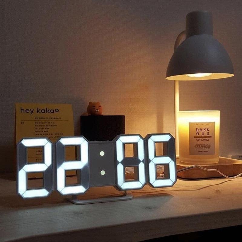 LED Digital Clock | Multifunctional USB Plug-in | Adjustable Lumination | Home Decoration