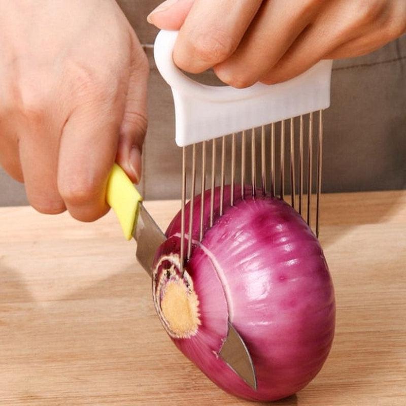 Handheld Tomato Onion Slicer | Multifunctional Fruit and Vegetable Cutter | Kitchen Accessories