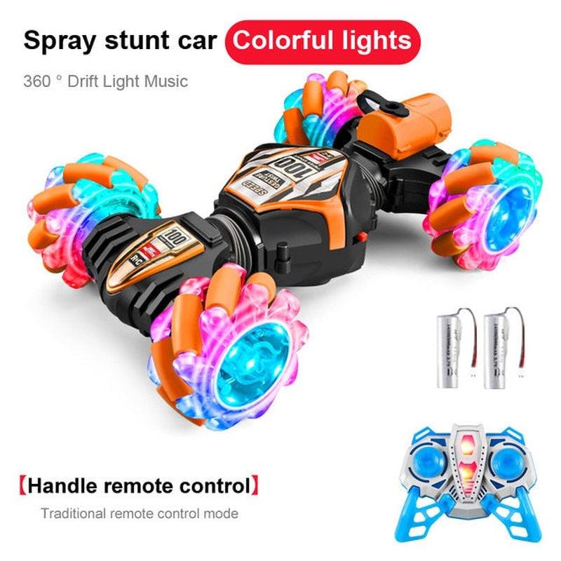 High-Tech RC Remote Control Car Watch | Hand Gesture Control, 360° Rotating Off-Road Climbing Stunt, Music & Exhaust Blowtorch