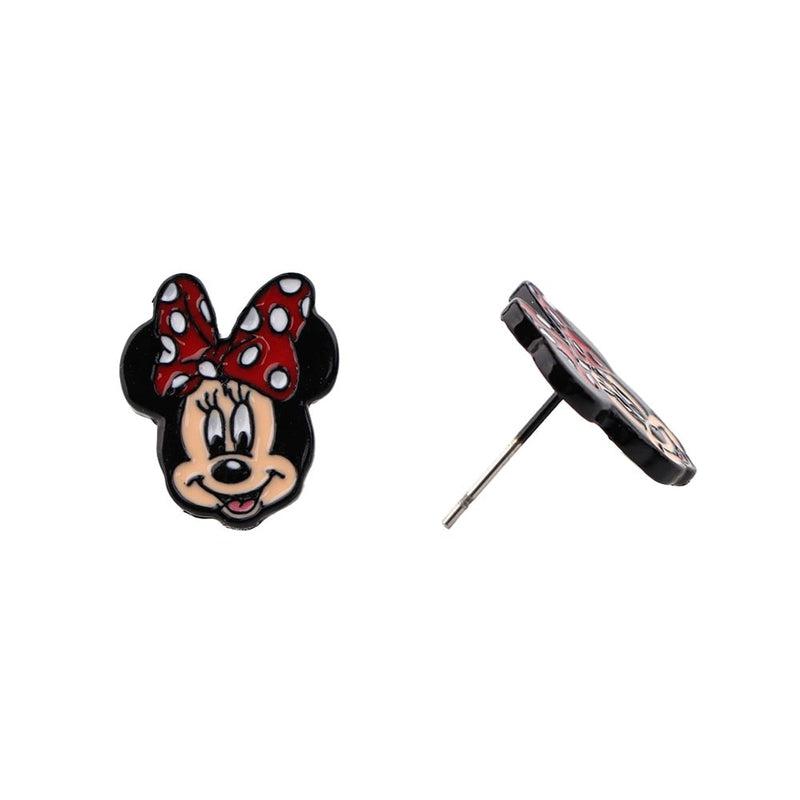Disney Mickey & Minnie Mouse Enamel Stud Earrings: Iconic Design with Vibrant Colors | Versatile and Stylish Accessories for Disney Fans