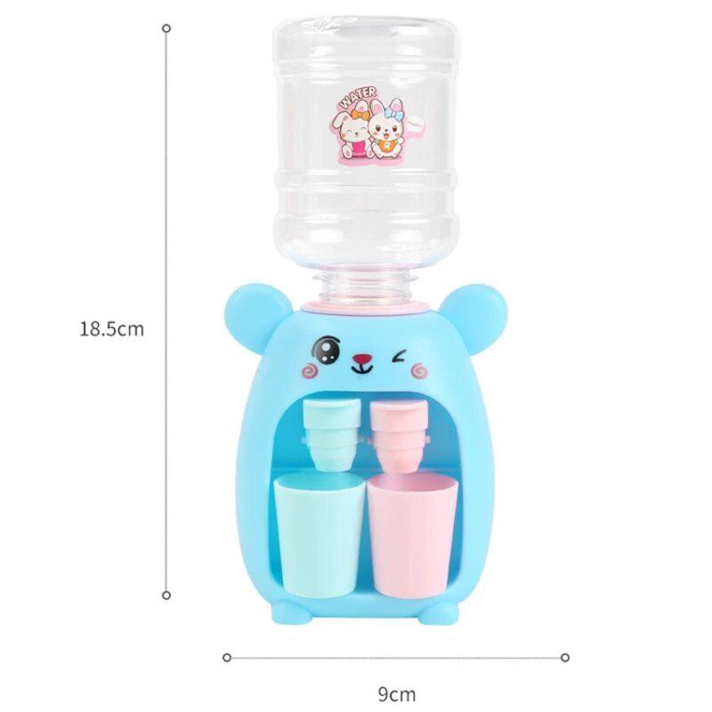 Mini Children Dual Water Dispenser Toy | Cute Pink & Blue Simulation Kitchen Toy for Cold / Warm Water, Juice & Milk