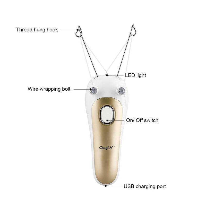 CkeyiN Rechargeable Facial Hair Remover for Women - Effortless Hair Removal for Face and Body