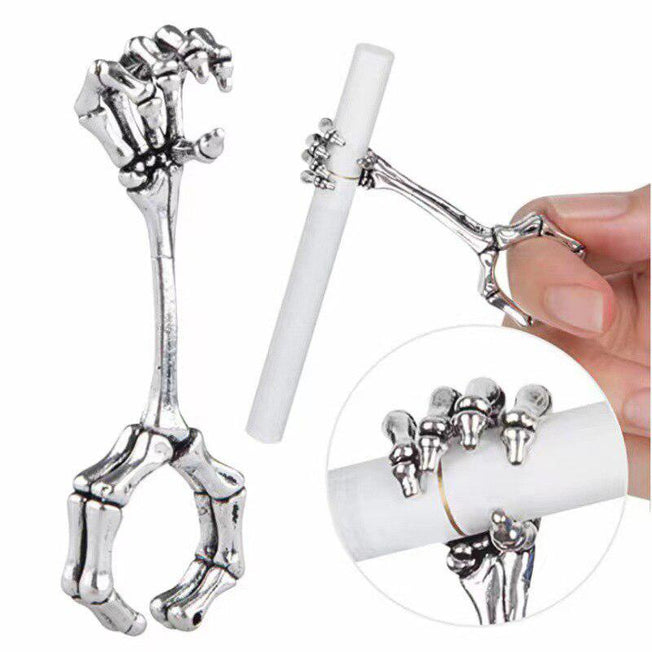 Dragon Ring Cigarette Holder | Exquisite Metal Smoker's Gadget & Unique Gift