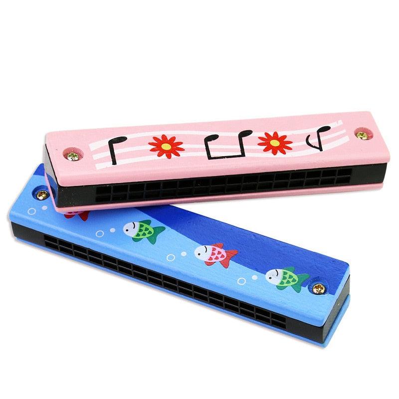 Cute Harmonica Musical Instrument | 16 Holes | Montessori Educational Toy for Kids