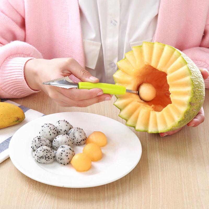 Versatile Fruit Carving Knife and Baller Scoop Spoon | Kitchen Tools Gadgets