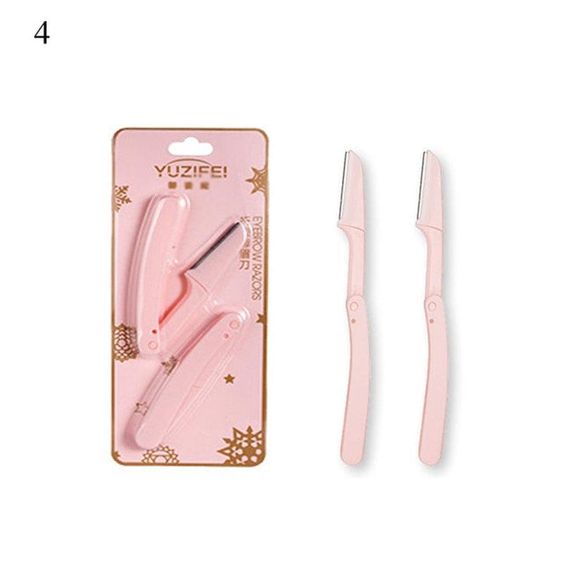 Professional Eyebrow Trimming Knife and Face Razor Set for Women