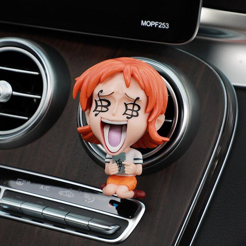 One Piece Anime Bandai Action Figures for Car Interior Decoration | Air Outlet Fragrance Fan Art Decoration | Gifts for Him & Her