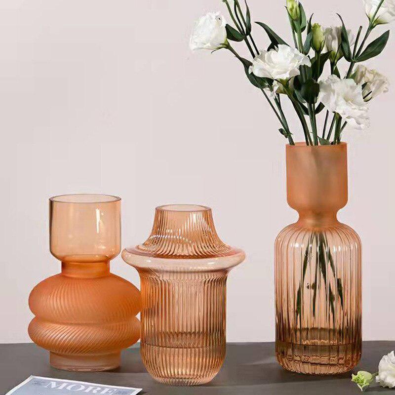 Creative Glass Vase | Geometric Transparent Bottle | Flower Arrangement Hydroponic Accessories | Home Decoration
