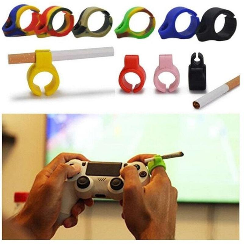 Silicone Cigarette Holder Waterproof Portable Ring Hand Rack Finger Clip Tobacco Accessories For Men Smoke Supplies Gifts