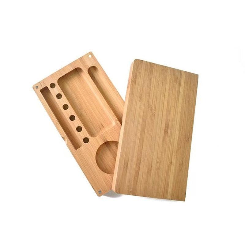 Bamboo Wooden Rolling Tray | Folding, Magnetic & Eco-Friendly | Your Essential Weed Smoking Companion