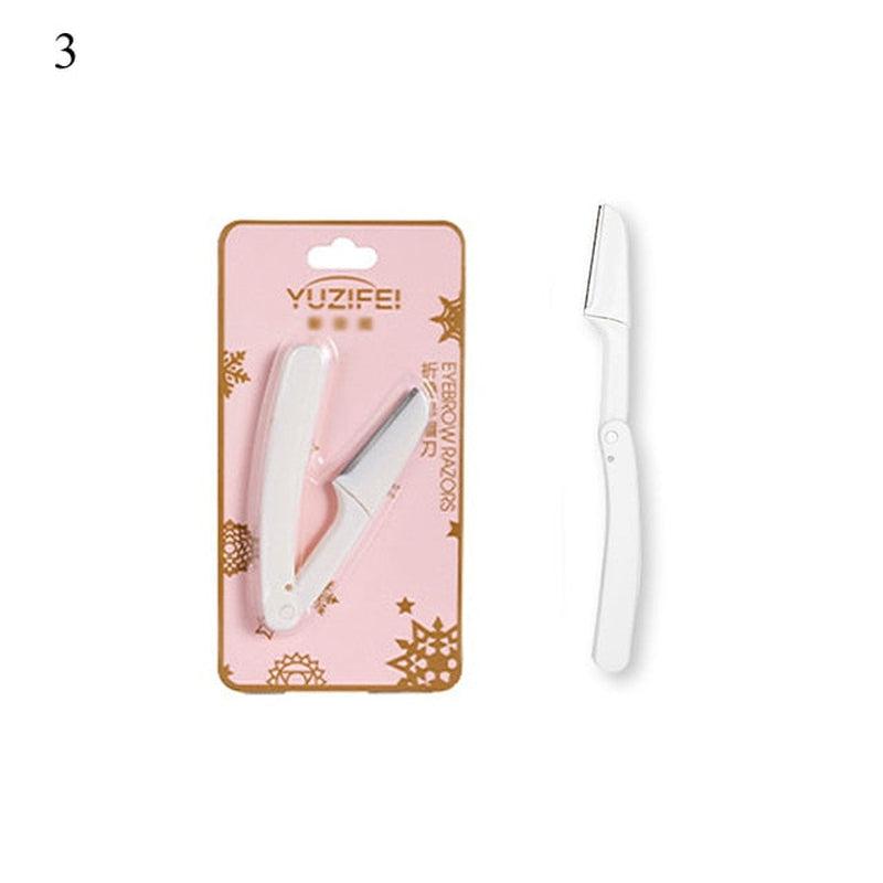 Professional Eyebrow Trimming Knife and Face Razor Set for Women