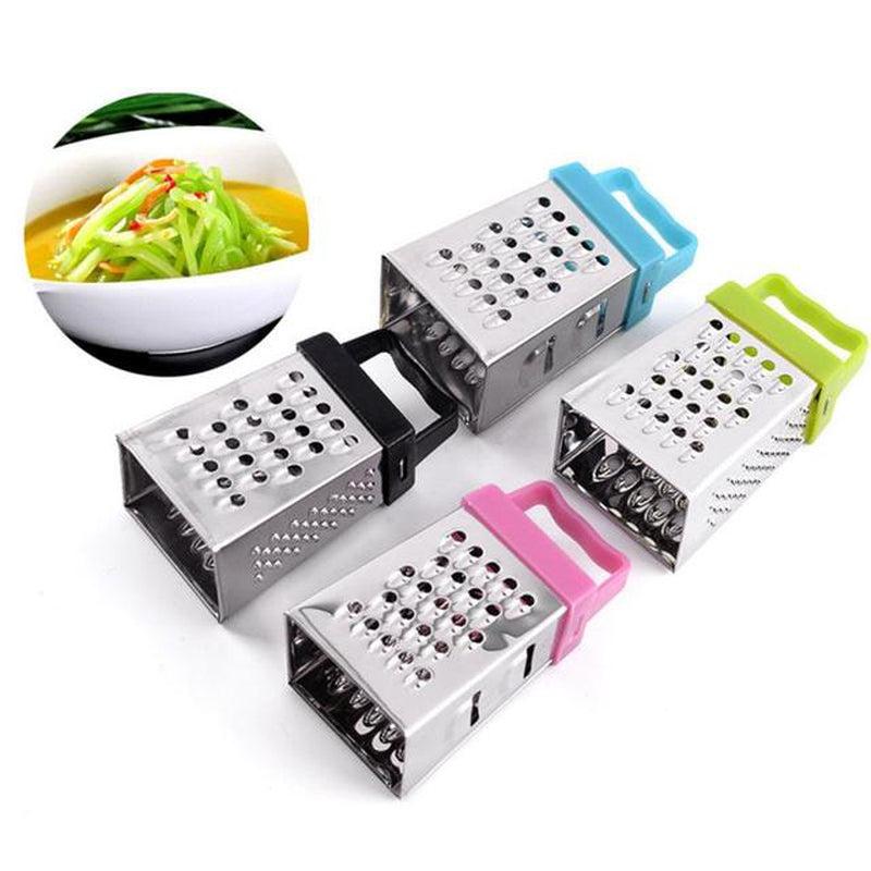 Mini Four-sided Kitchen Manual Vegetable Cutter Slicer | Stainless Steel Grater