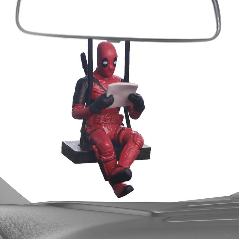 Deadpool Car Rearview Mirror Pendant | Cartoon Car Hanger Funny Car Winging Accessories for Car Office Home | Perfect Gift