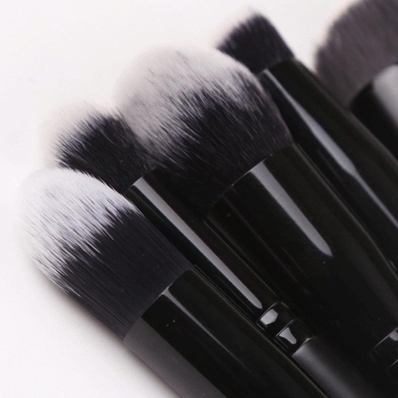 ZOREYA Makeup Brushes Set, Premium Synthetic Kabuki Brush Cosmetics, Concealers Powder Blush Blending Face Eye Shadows Brush Set (Black)