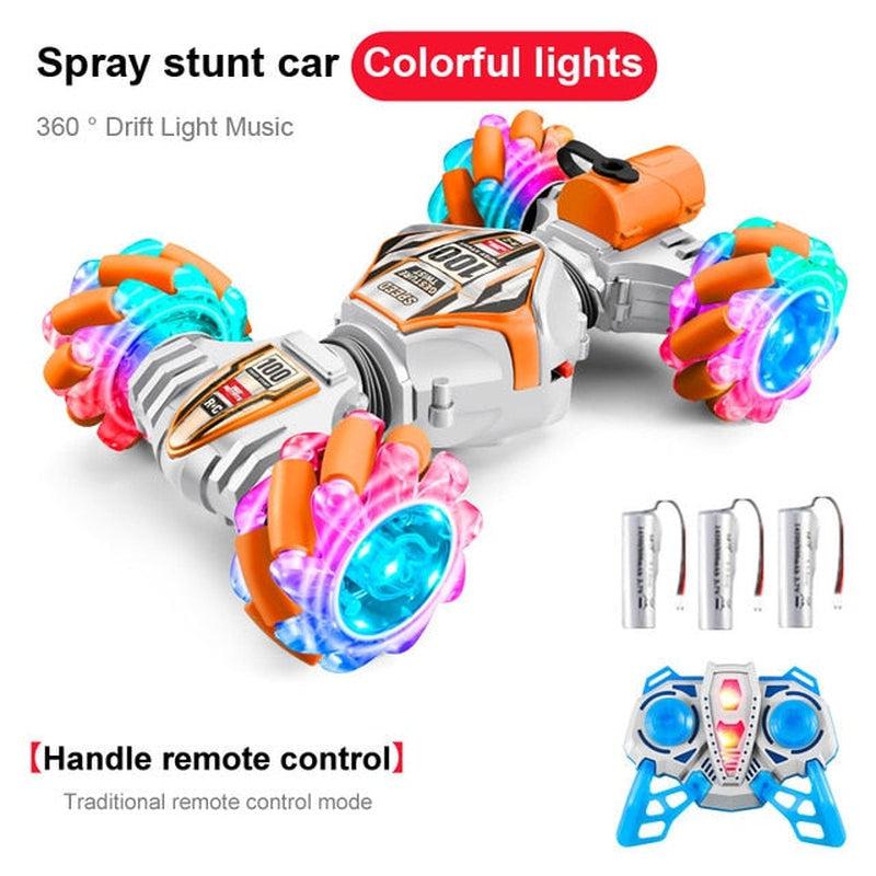 High-Tech RC Remote Control Car Watch | Hand Gesture Control, 360° Rotating Off-Road Climbing Stunt, Music & Exhaust Blowtorch